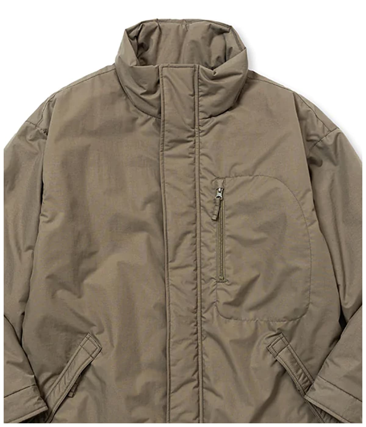 TASLAN NYLON PADDED COAT【GRAY】