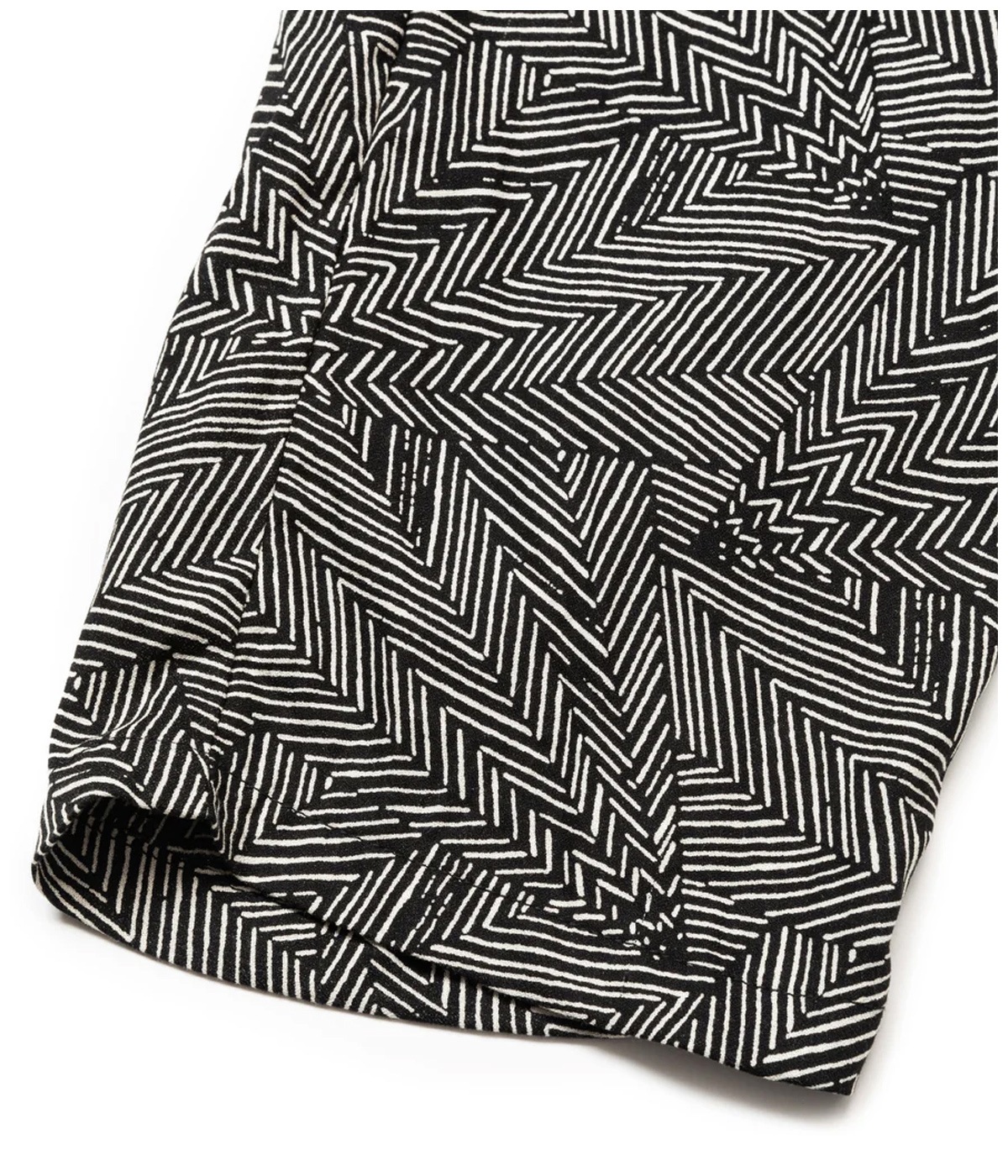 P/R GEOMETRIC PATTERN EASY TROUSERS【BLACK】