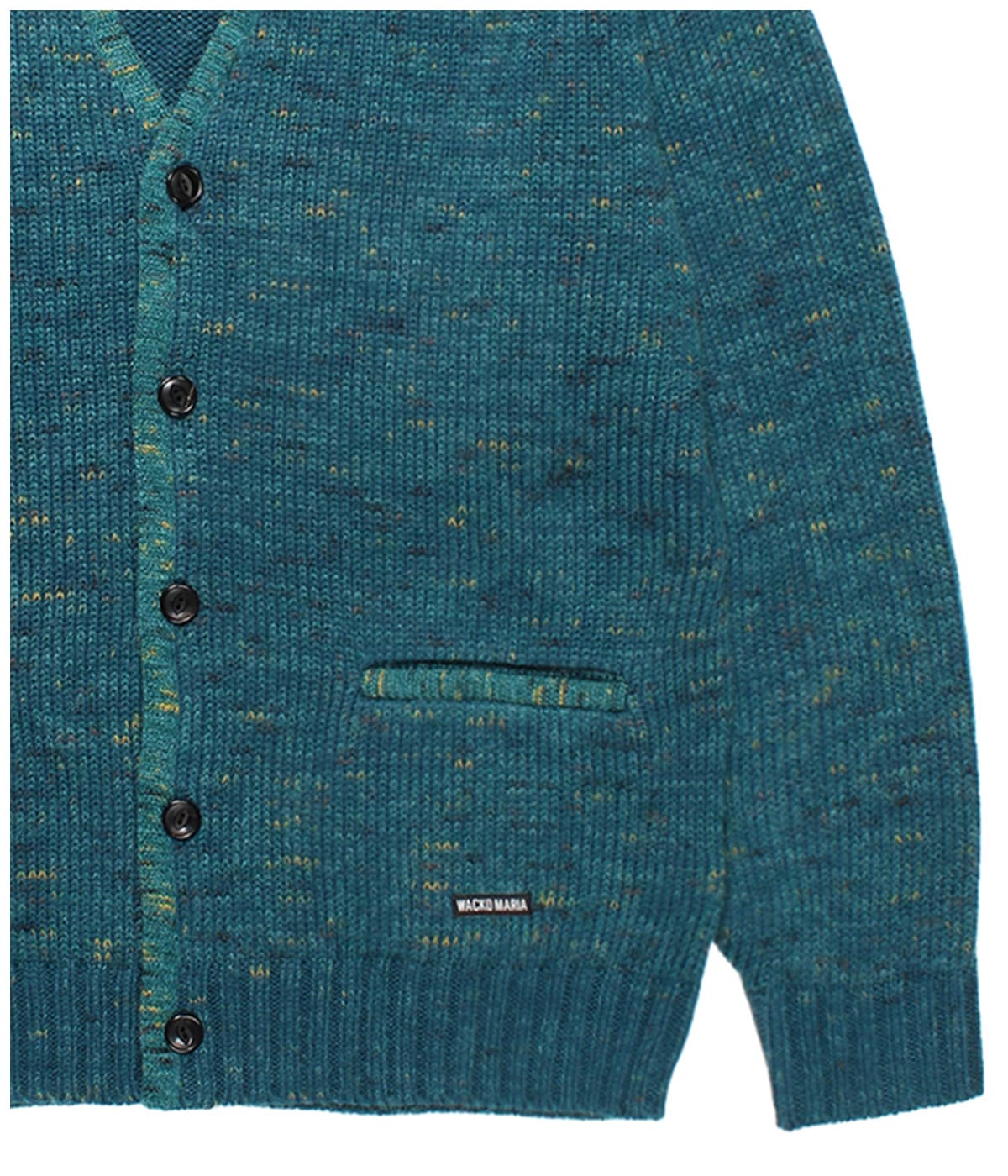 MIX MOHAIR KNIT CARDIGAN【GREEN】｜WACKO MARIA｜MELTING POT