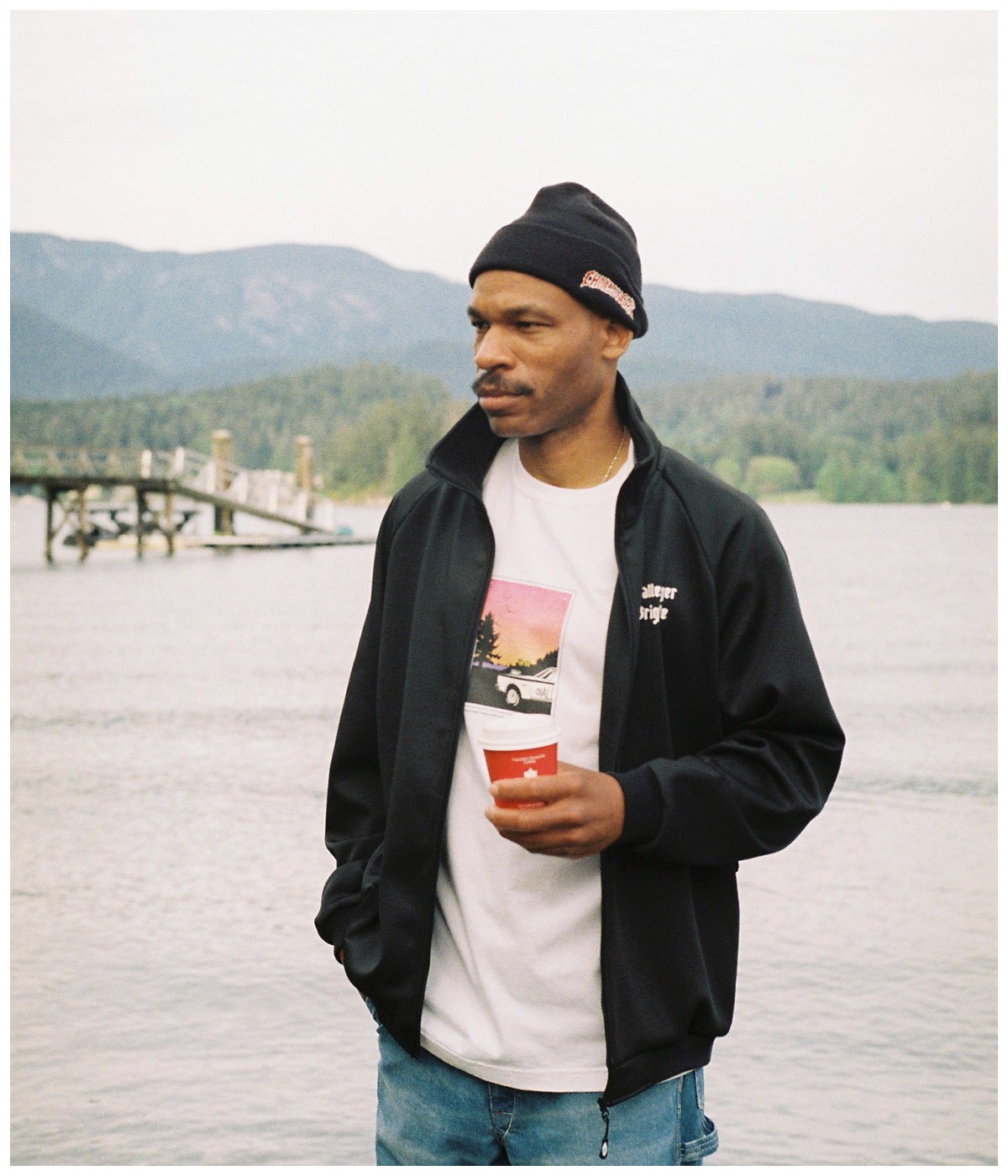 CRUSH LOGO KNIT CAP【BLACK】｜CHALLENGER｜MELTING POT（正規取扱店