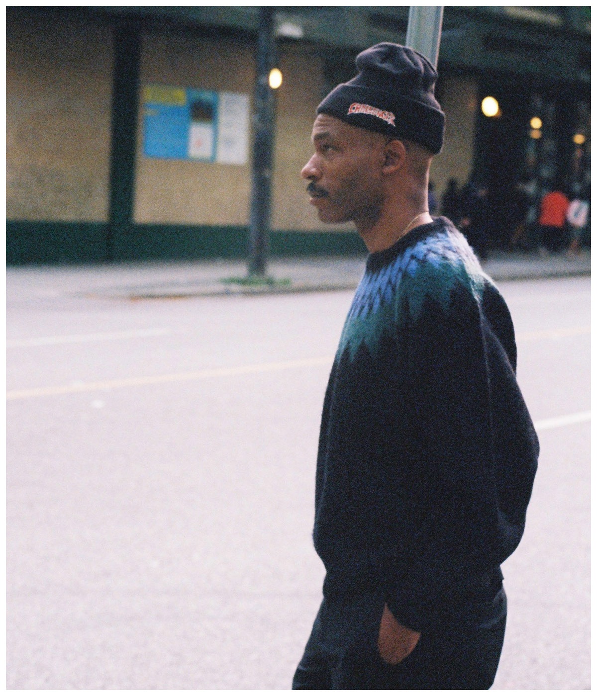 CRUSH LOGO KNIT CAP【BLACK】｜CHALLENGER｜MELTING POT（正規取扱店