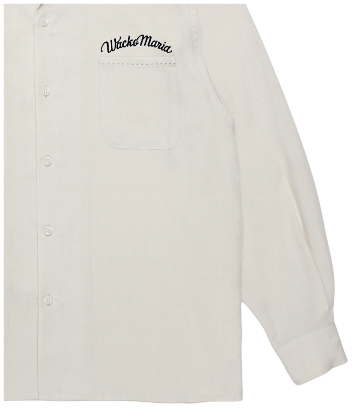 50'S OPEN COLLAR SHIRT (TYPE-2)【IVORY】