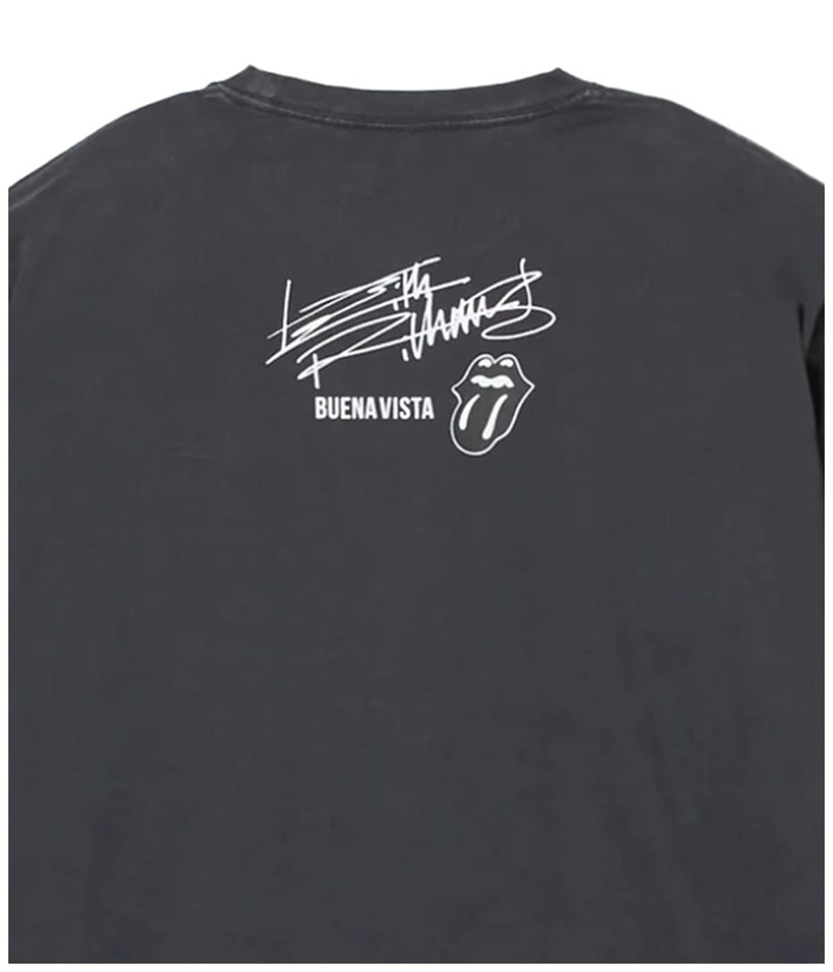 Keith Richards pigment L/S tee【BLACK】｜BUENA VISTA｜MELTING POT