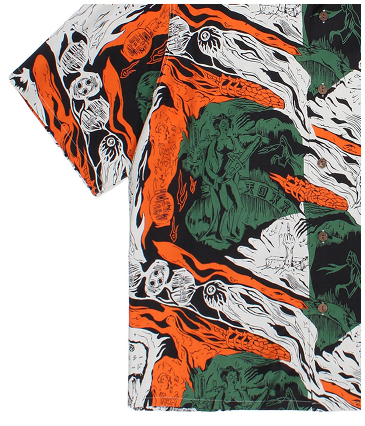 HAWAIIAN SHIRT (TYPE-1)【GRAY】