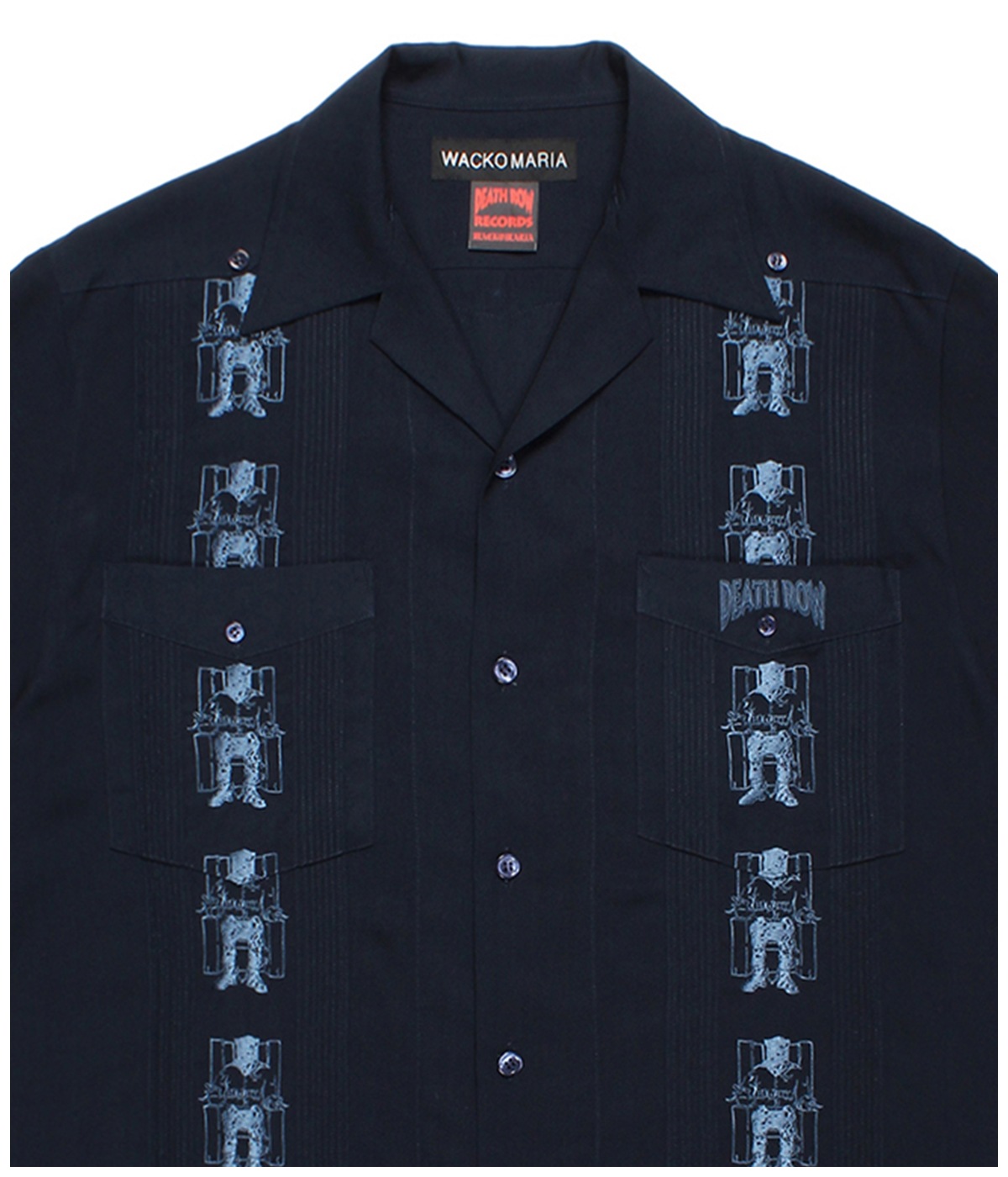 DEATH ROW RECORDS / CUBA SHIRT【NAVY】