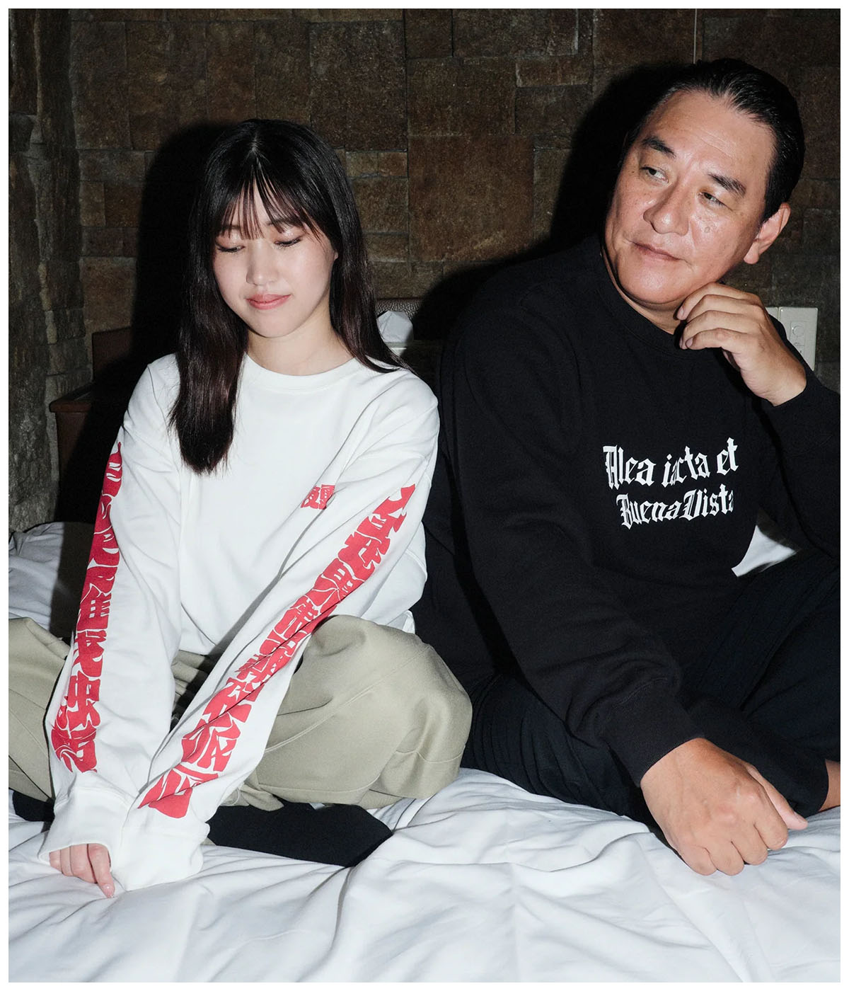 天上天下唯我独尊 L/S tee【WHITE×RED】
