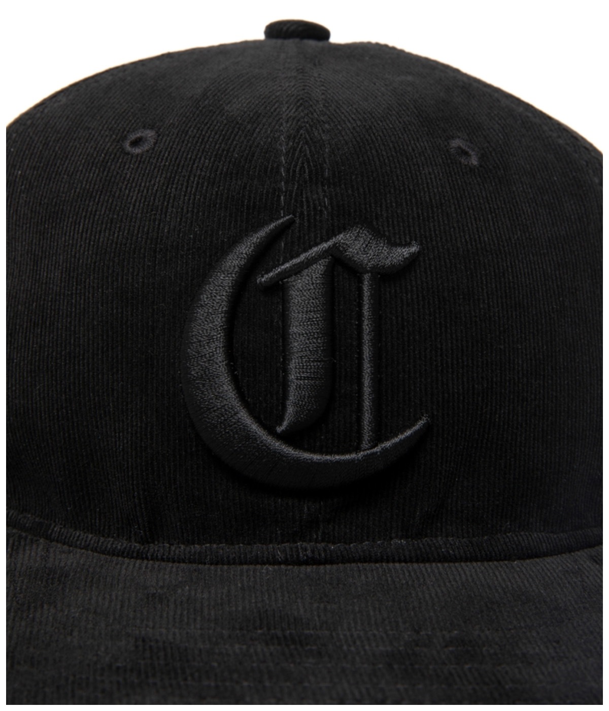 Corduroy 6 Panel Cap【BLACK×BLACK】