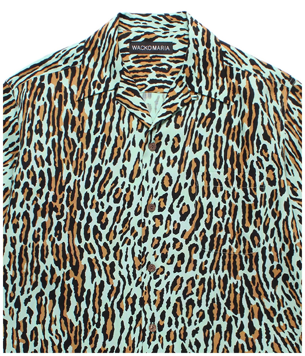 LEOPARD HAWAIIAN SHIRT (TYPE-6)【GREEN】｜WACKO MARIA｜MELTING POT