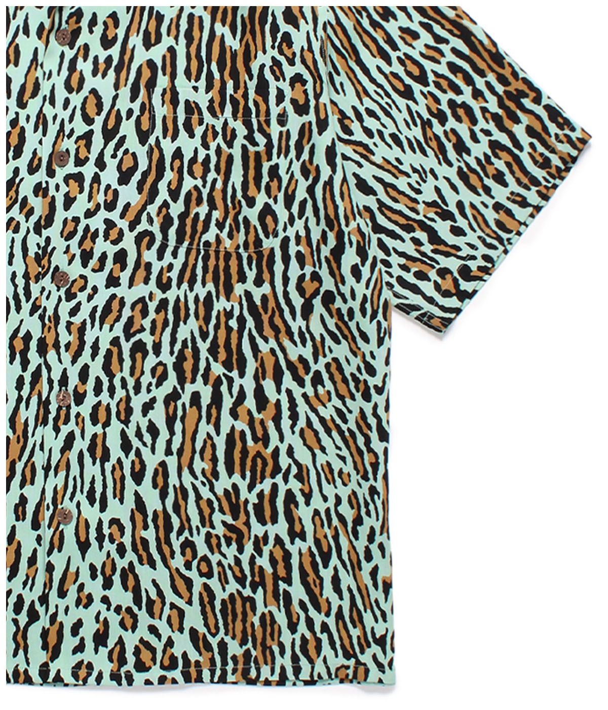 LEOPARD HAWAIIAN SHIRT (TYPE-6)【GREEN】｜WACKO MARIA｜MELTING POT