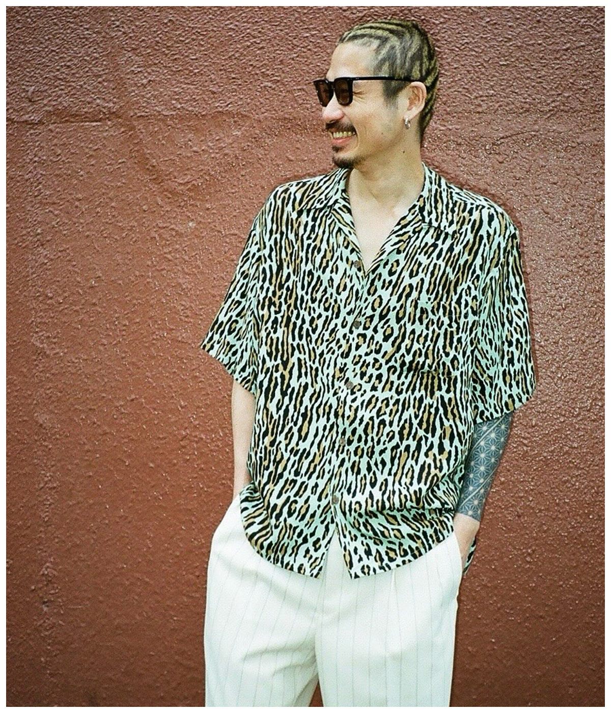 LEOPARD HAWAIIAN SHIRT (TYPE-6)【GREEN】｜WACKO MARIA｜MELTING POT 