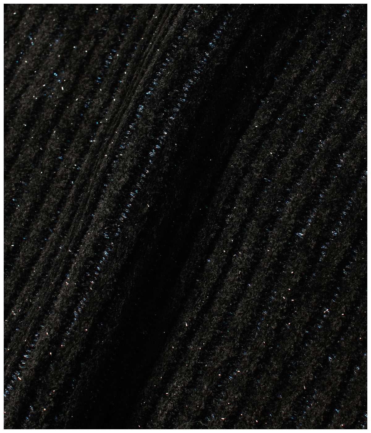 GLITTER KNIT CARDIGAN【BLACK-BLUE】
