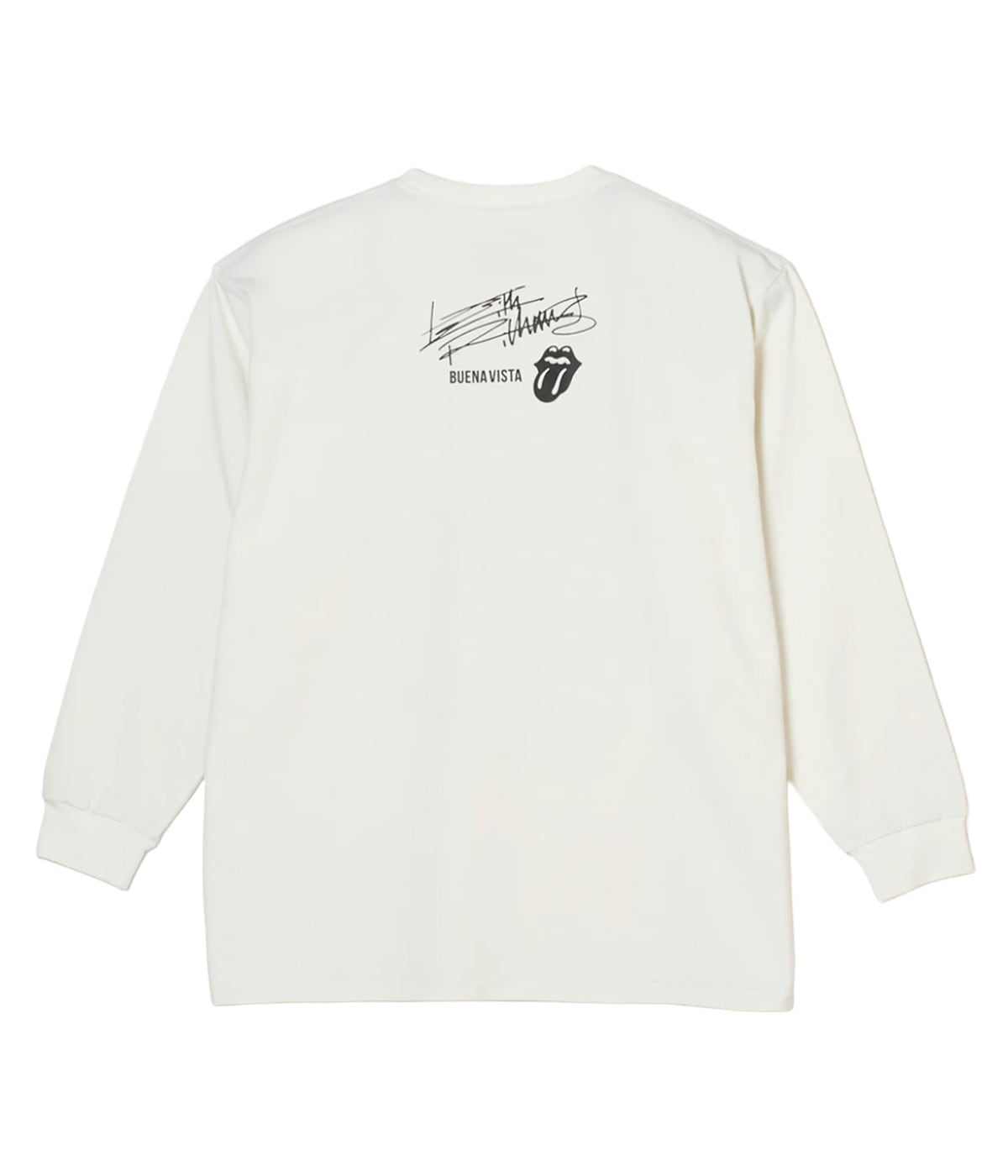Keith Richards pigment L/S tee【WHITE】｜BUENA VISTA｜MELTING POT