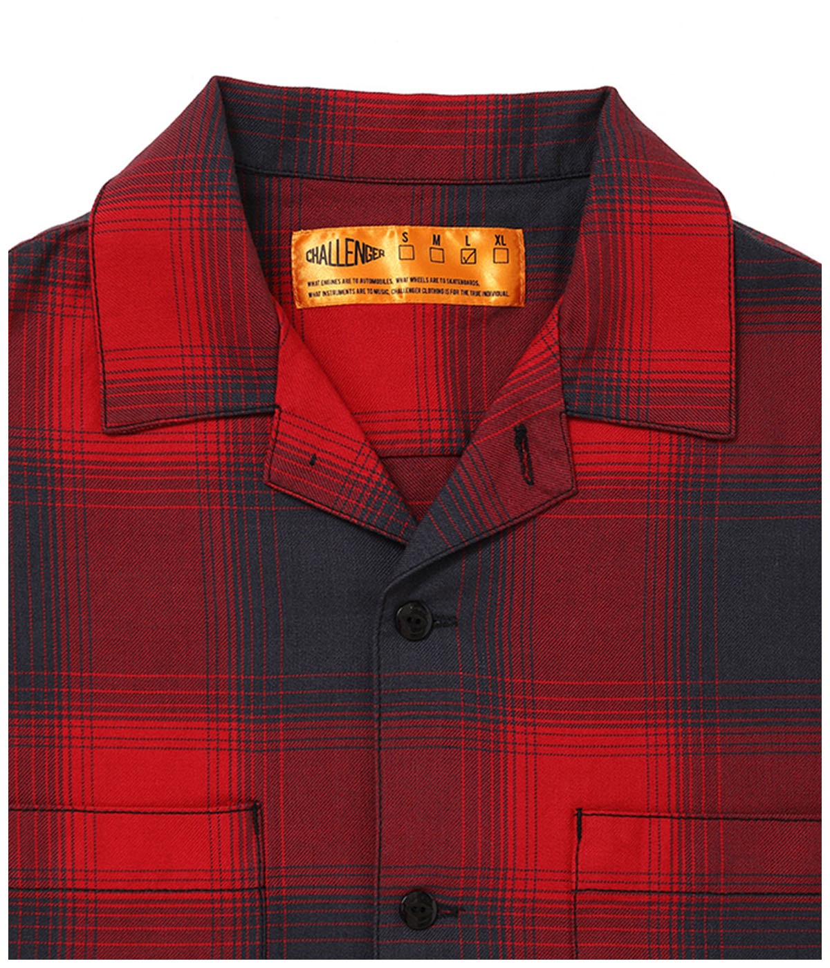 SHADOW CHECK SHIRT【RED】｜CHALLENGER｜MELTING POT（正規取扱店・通販）