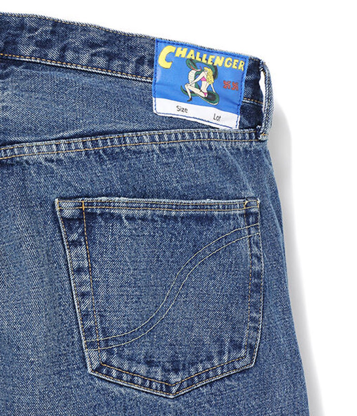 WASHED DENIM PANTS【WASHED INDIGO】｜CHALLENGER｜MELTING POT（正規