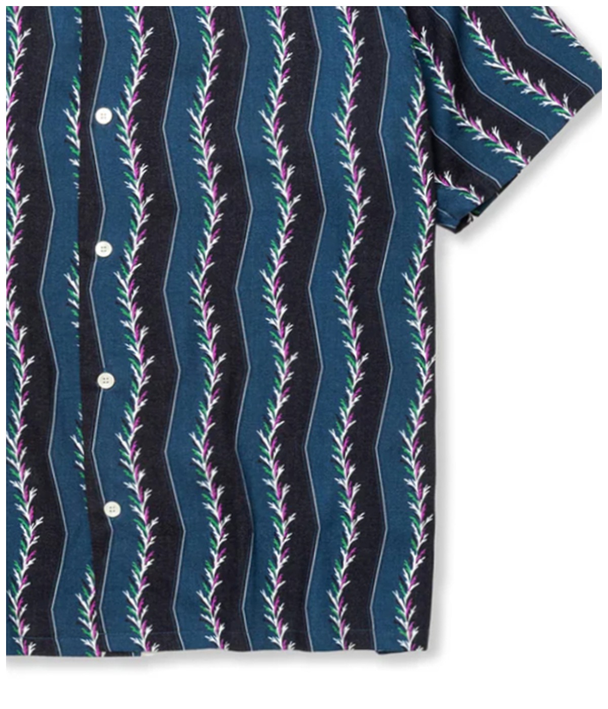 R/P ZIGZAG STRIPE SHIRT【NAVY】