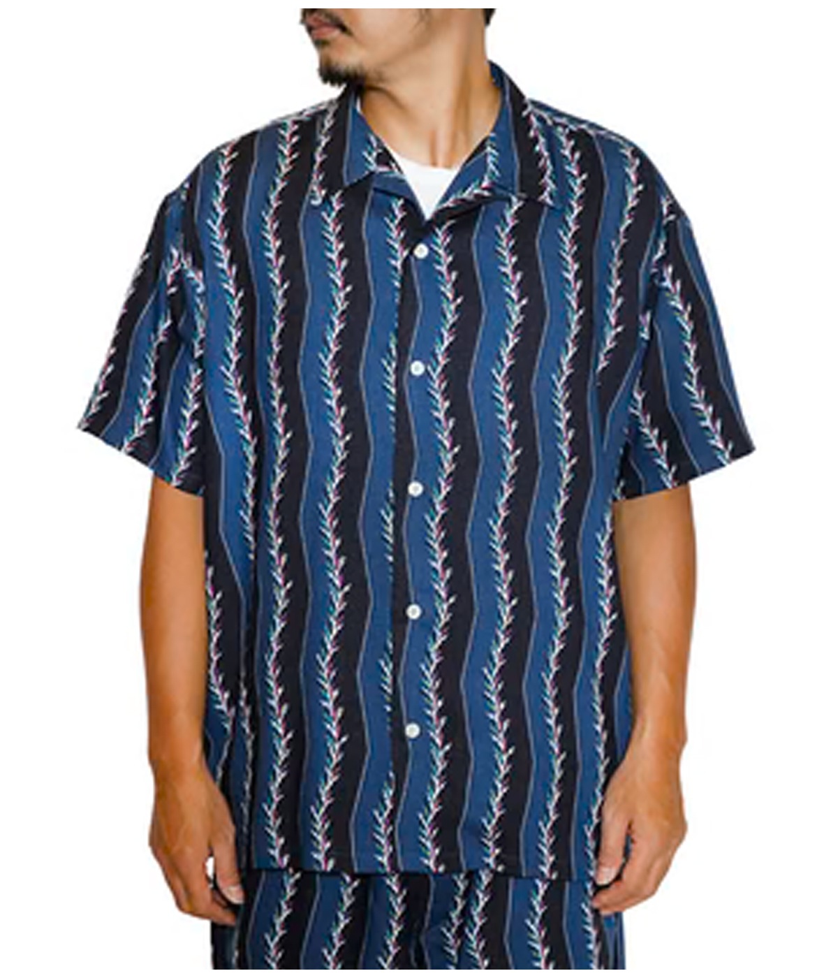 R/P ZIGZAG STRIPE SHIRT【NAVY】