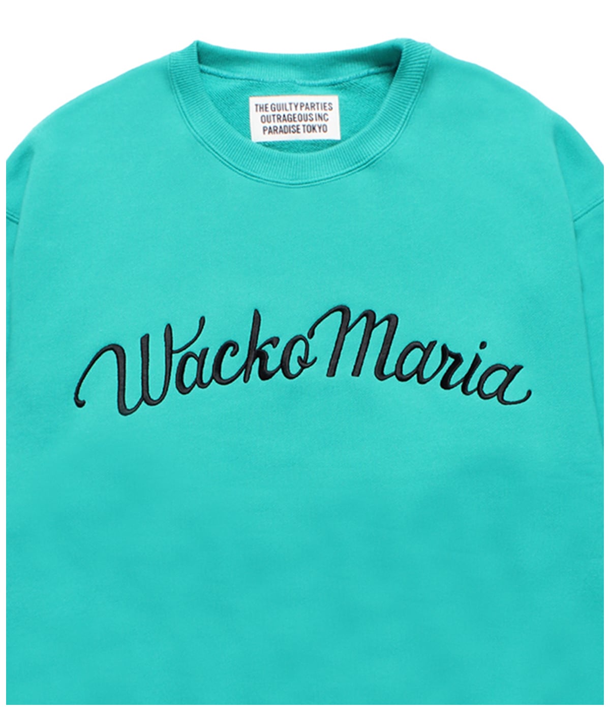【Wacko Maria】ミドルウェイトスウェットシャツ（関税込み） MIDDLE WEIGHT SWEAT SHIRT (TYPE-1)【MINT】｜WACKO MARIA