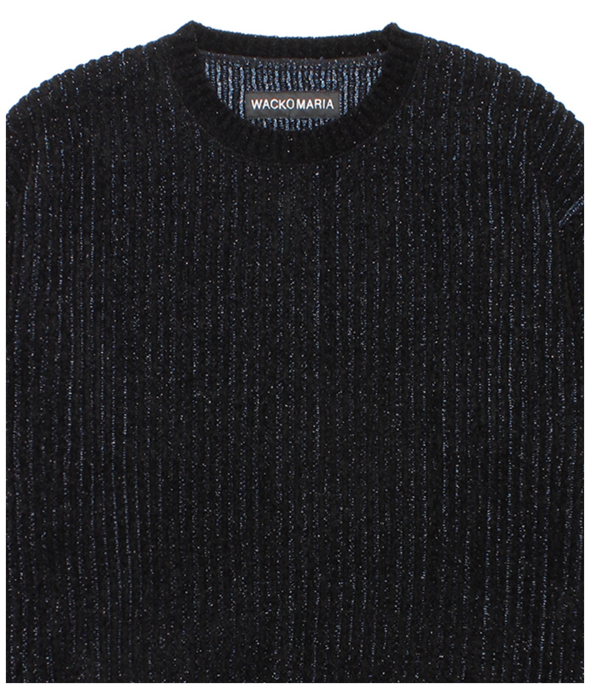 GLITTER KNIT SWEATER【BLACK-BLUE】