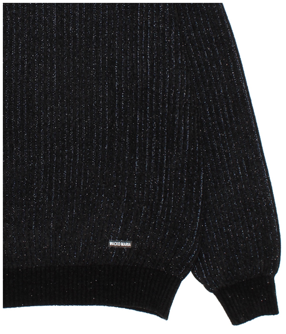 GLITTER KNIT SWEATER【BLACK-BLUE】