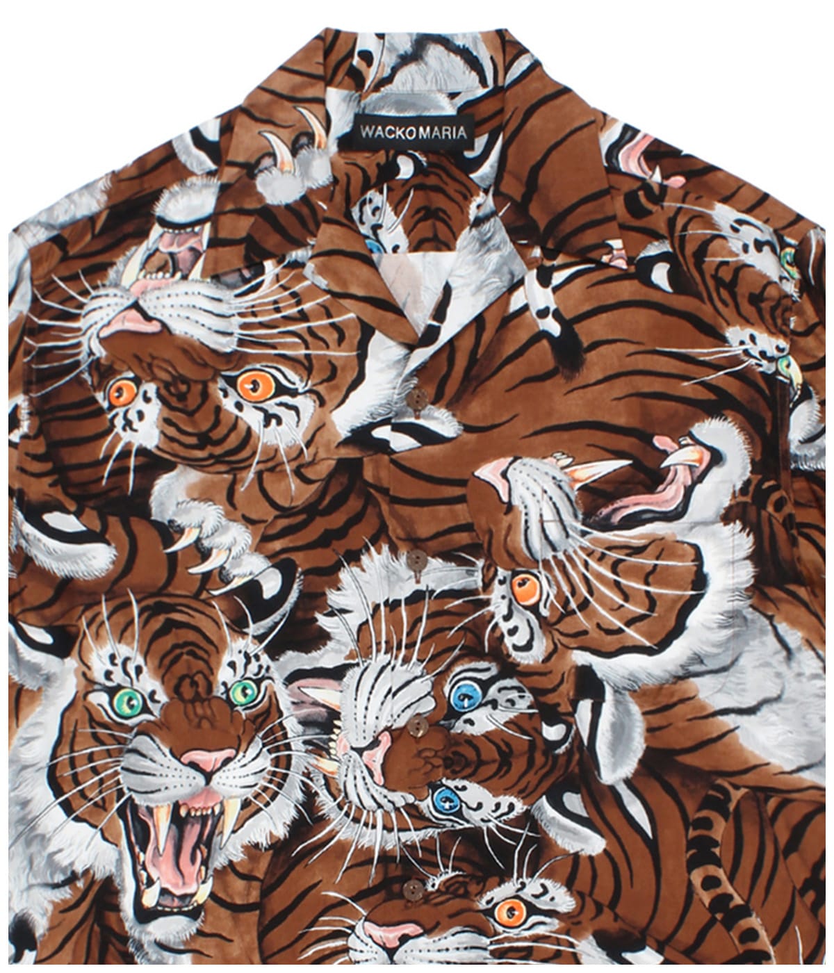 TIM LEHI / HAWAIIAN SHIRT (TYPE-2)【BROWN】｜WACKO MARIA｜MELTING