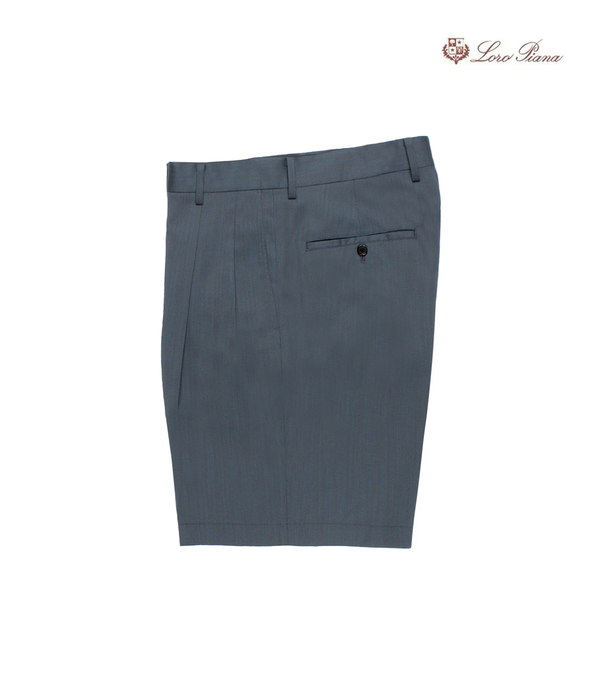 LORO PIANA / DOUBLE PLEATED SHORT TROUSERS (TYPE-2)【L-BLUE