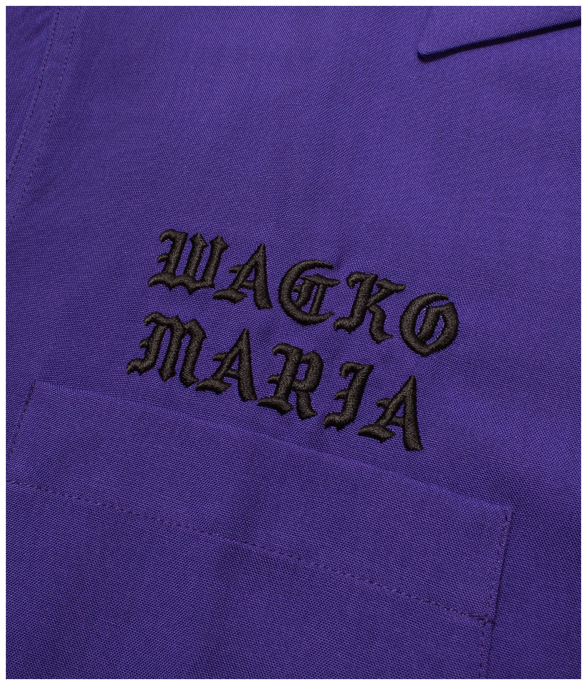DEATH ROW RECORDS / 50'S OPEN COLLAR SHIRT【PURPLE】｜WACKO MARIA