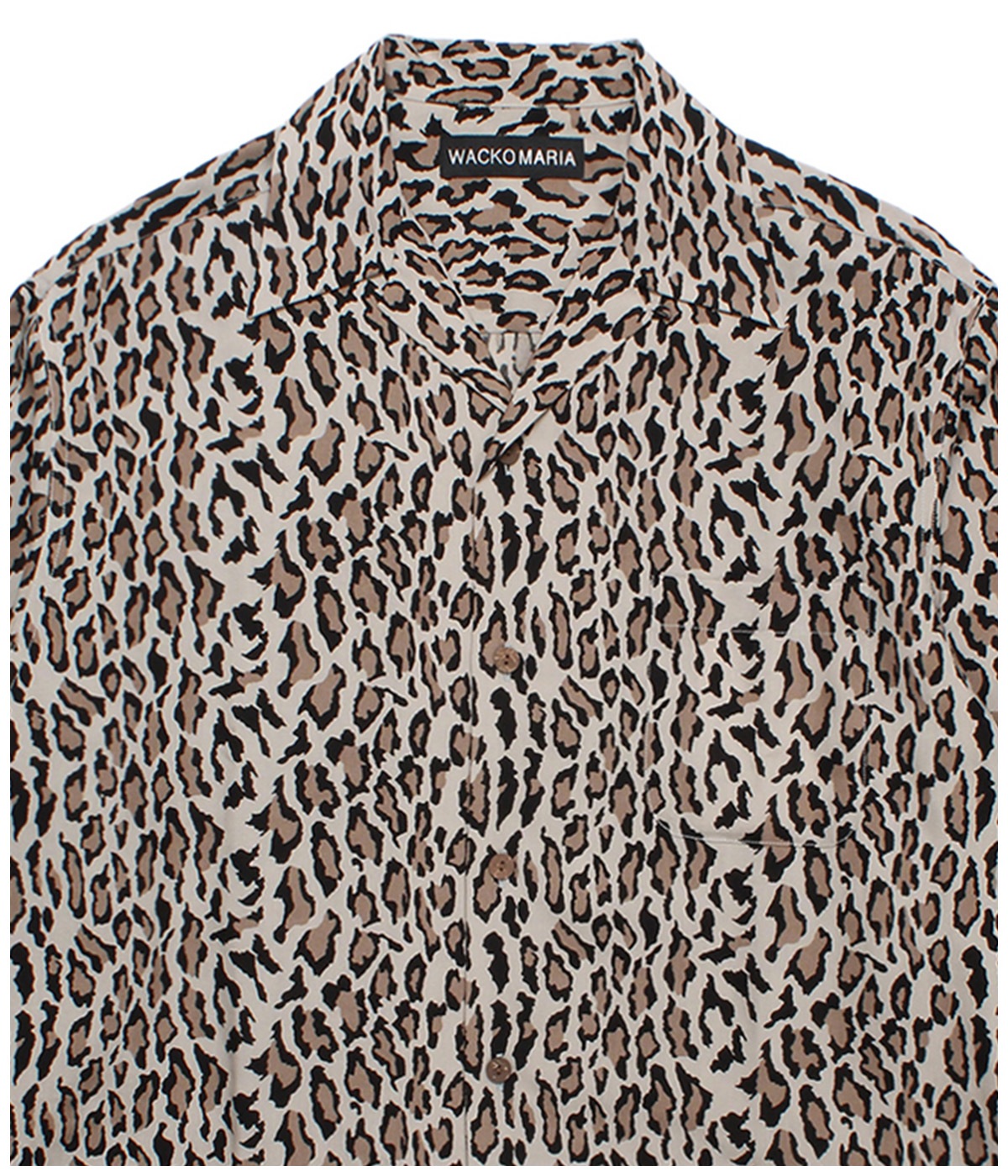 LEOPARD HAWAIIAN SHIRT【GRAY】｜WACKO MARIA｜MELTING POT（正規取扱