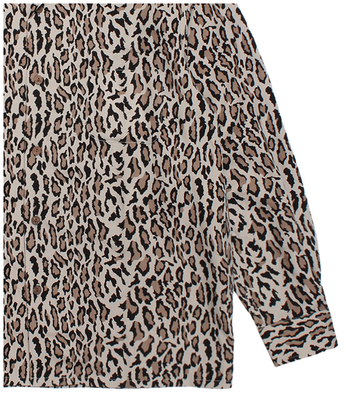 LEOPARD HAWAIIAN SHIRT【GRAY】