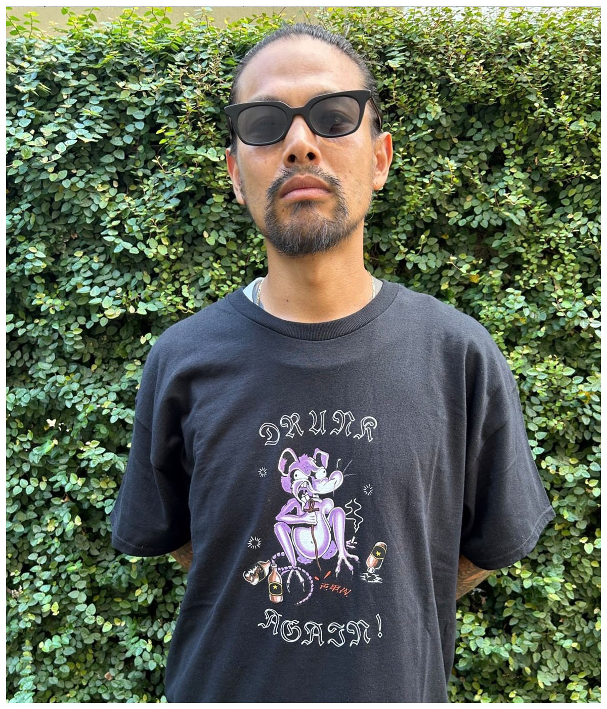 DRUNK AGAIN T SHIRTS【BLACK】｜EXODUS｜MELTING POT（正規取扱店・通販）