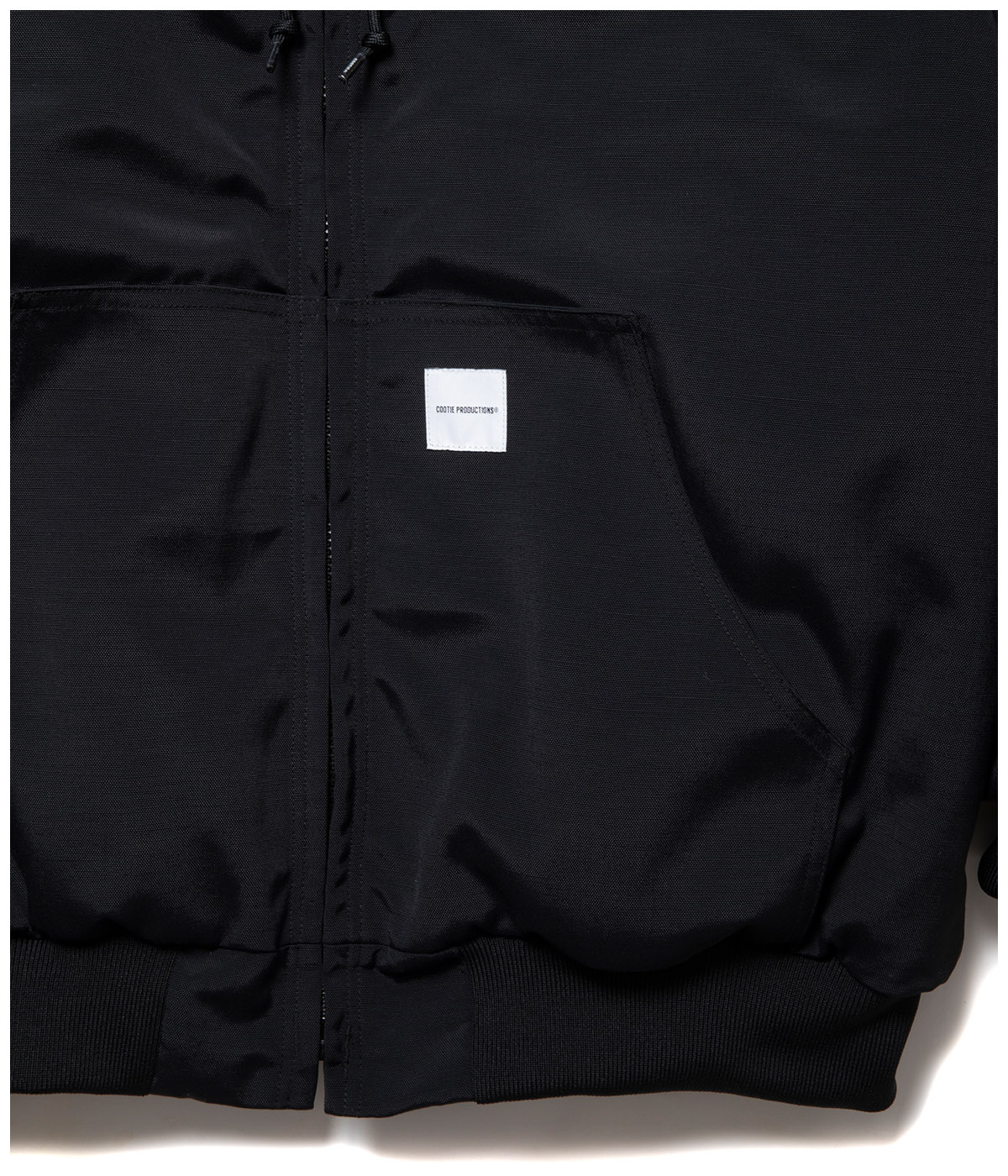 Padded Nylon OX hooded Work Jacket【BLACK】｜COOTIE PRODUCTIONS