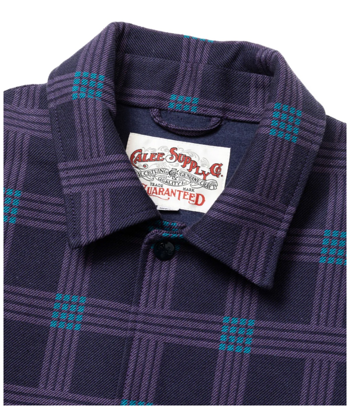 BOX CHECK OVER SIZE COACH JACKET【DARK PURPLE】｜CALEE｜MELTING