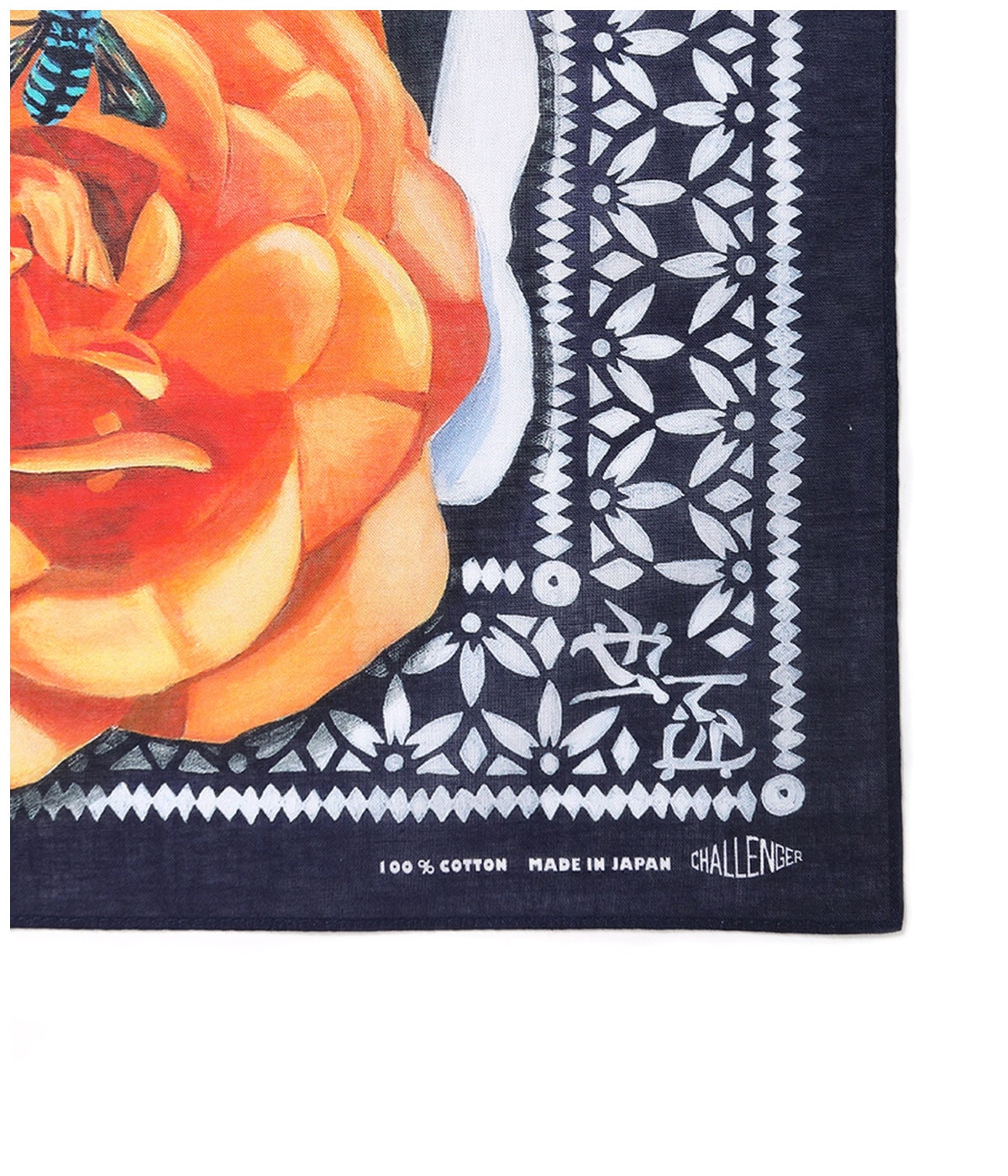 FLOWER BANDANA【NAVY】