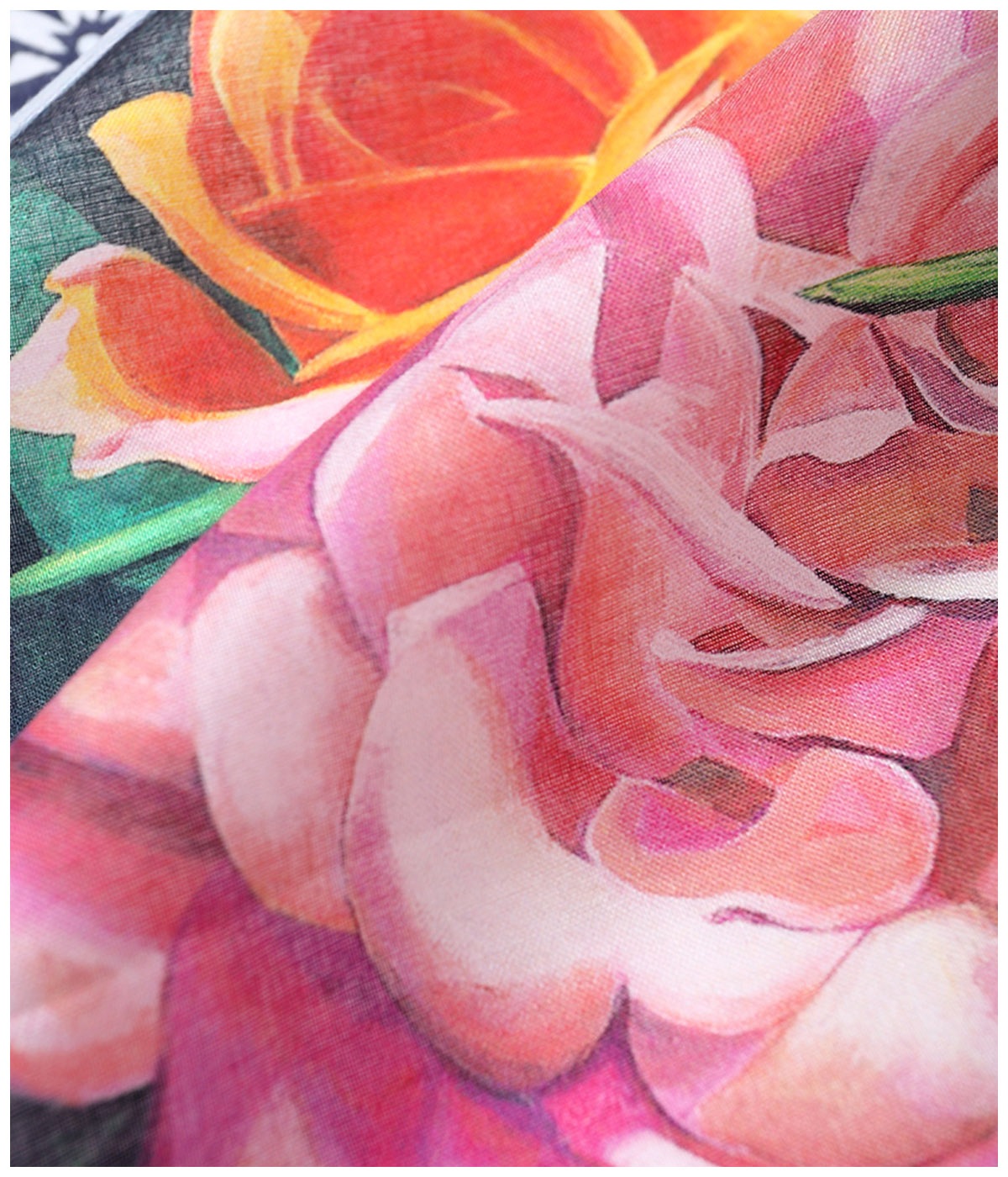 FLOWER BANDANA【NAVY】