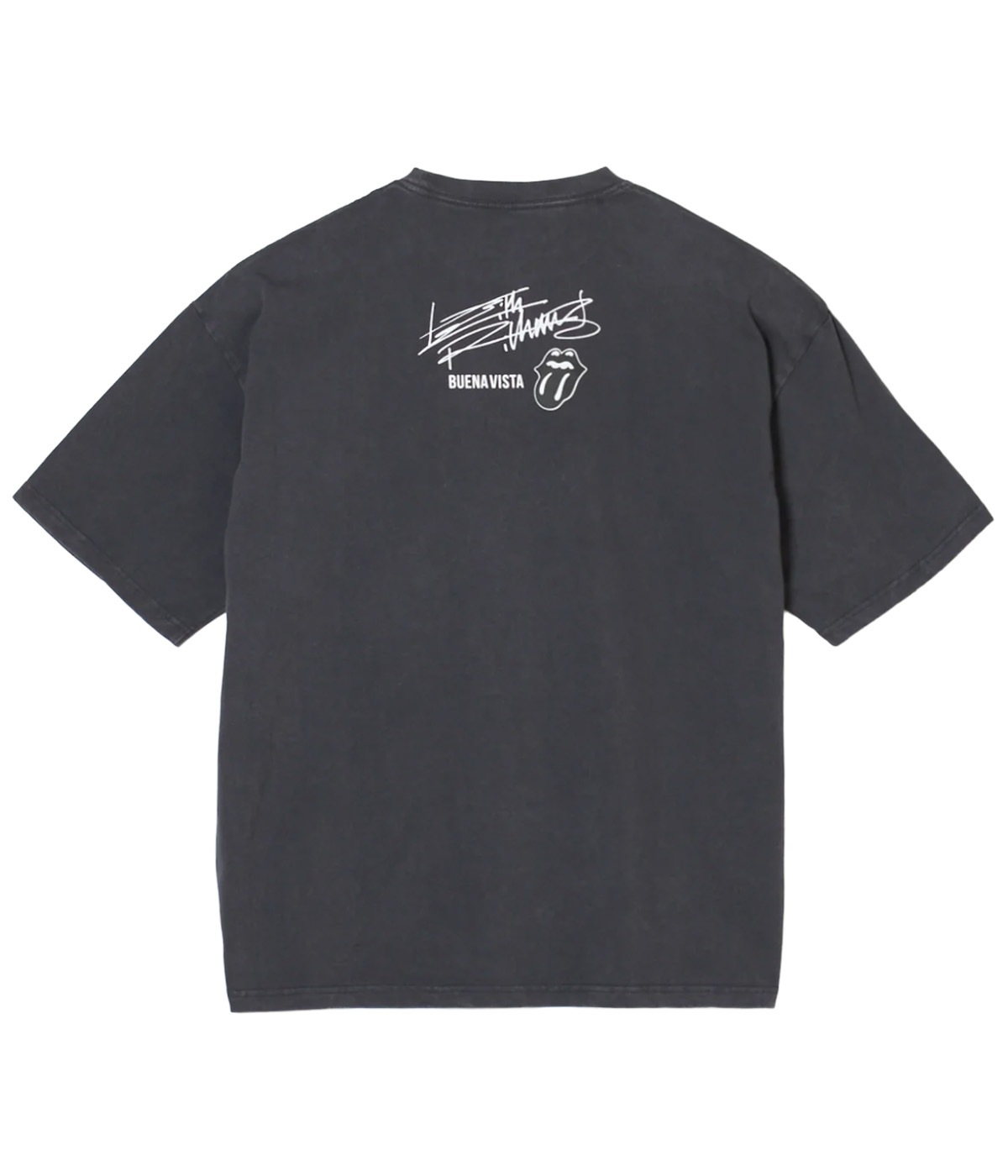 Keith Richards pigment tee【BLACK】｜BUENA VISTA｜MELTING POT