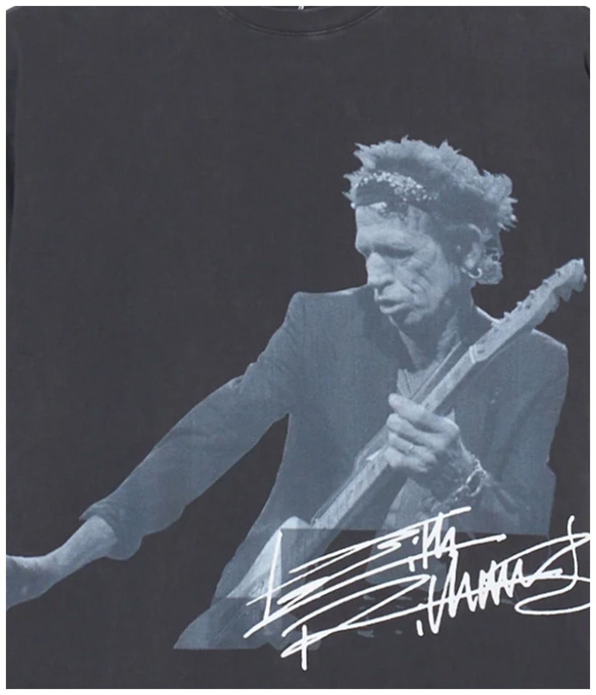 Keith richards 　即日発送 Keith Richards pigment tee【BLACK】｜BUENA VISTA｜MELTING POT