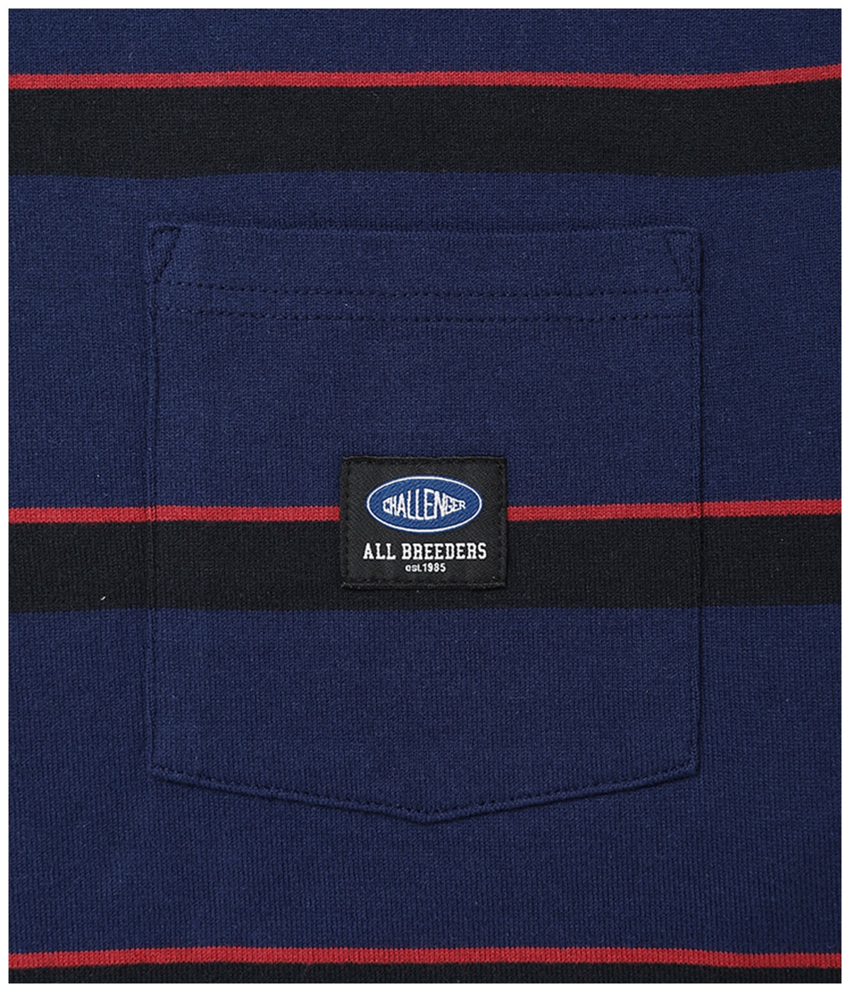 L/S AUTHENTIC BORDER TEE【NAVY】