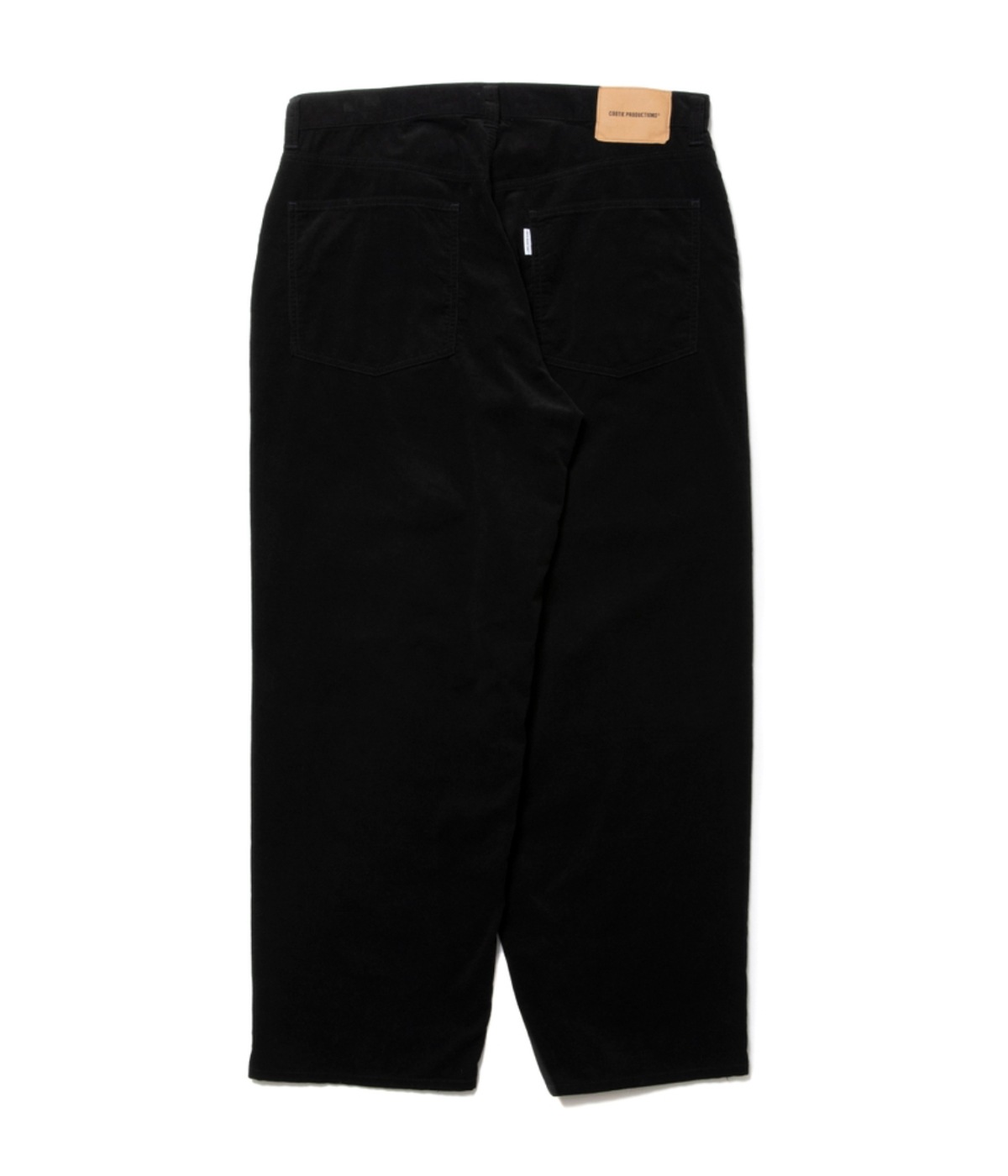 5 Pocket Corduroy Baggy Pants【BLACK】
