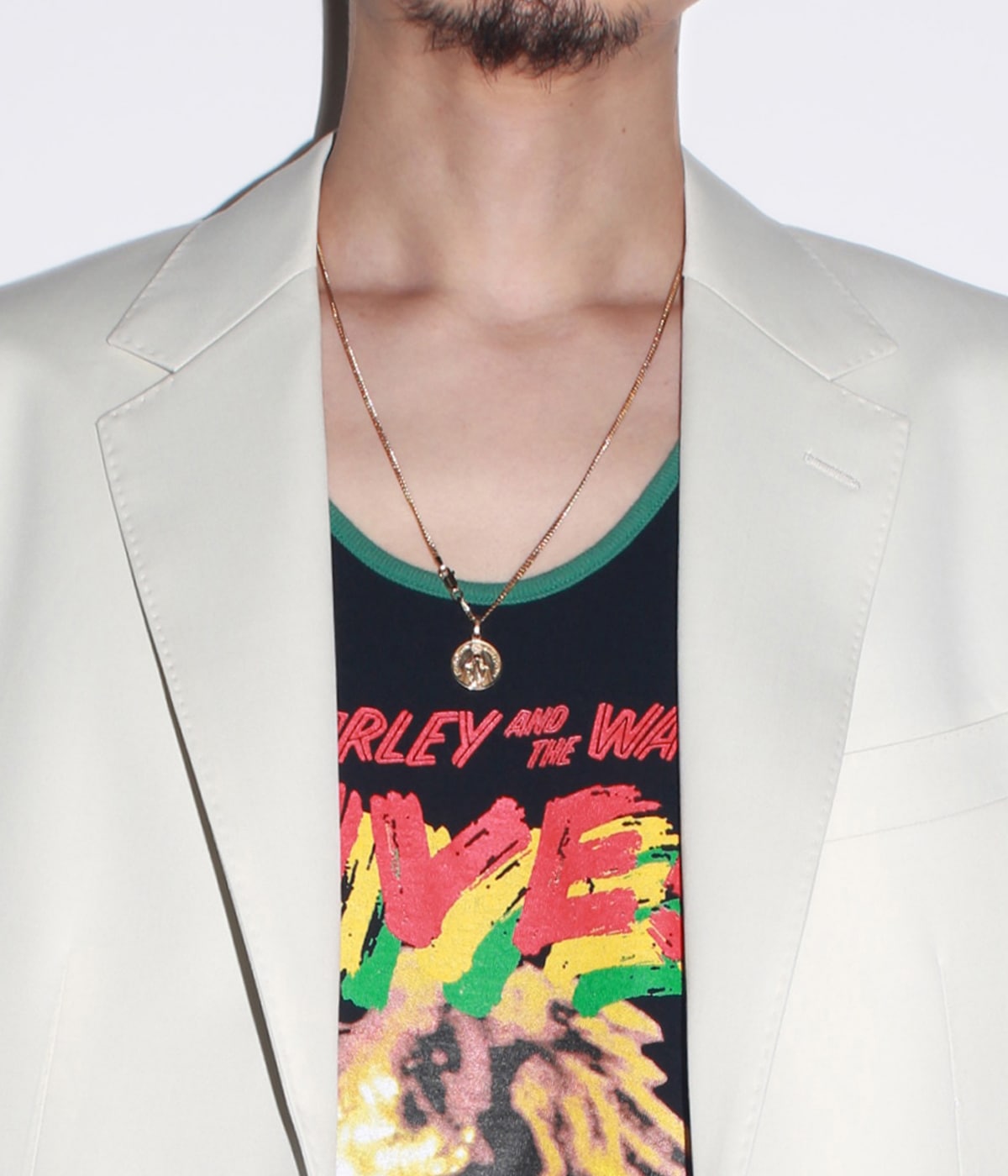 COIN NECKLACE (TYPE-2) -SILVER 925 / K18GP-【GOLD】｜WACKO