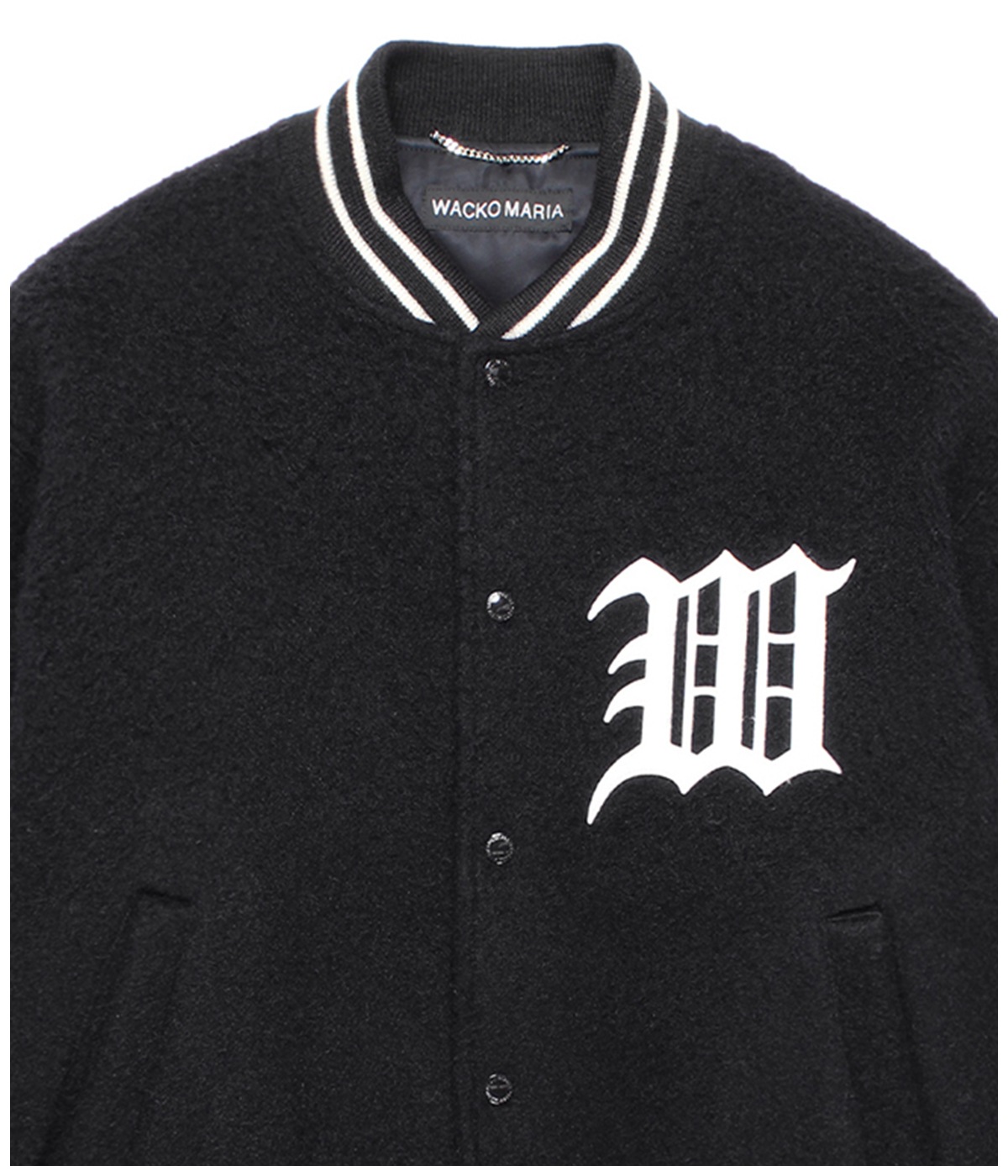 WOOL MOHAIR VARSITY JACKET (TYPE-2)【BLACK】