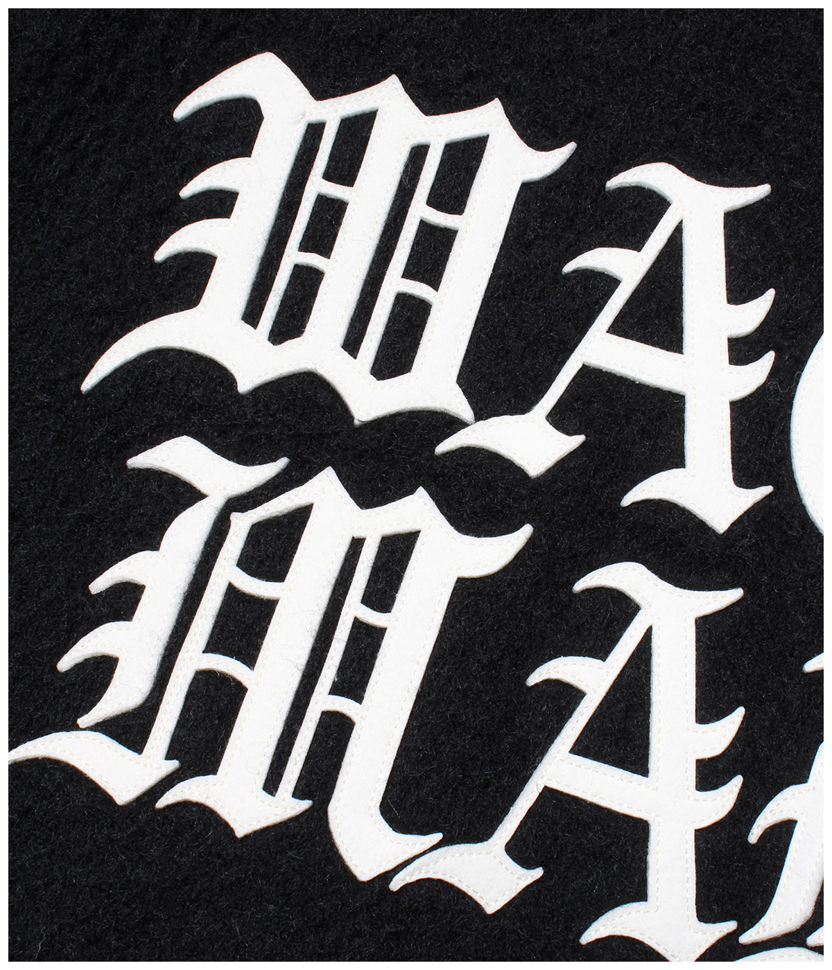 WOOL MOHAIR VARSITY JACKET (TYPE-2)【BLACK】