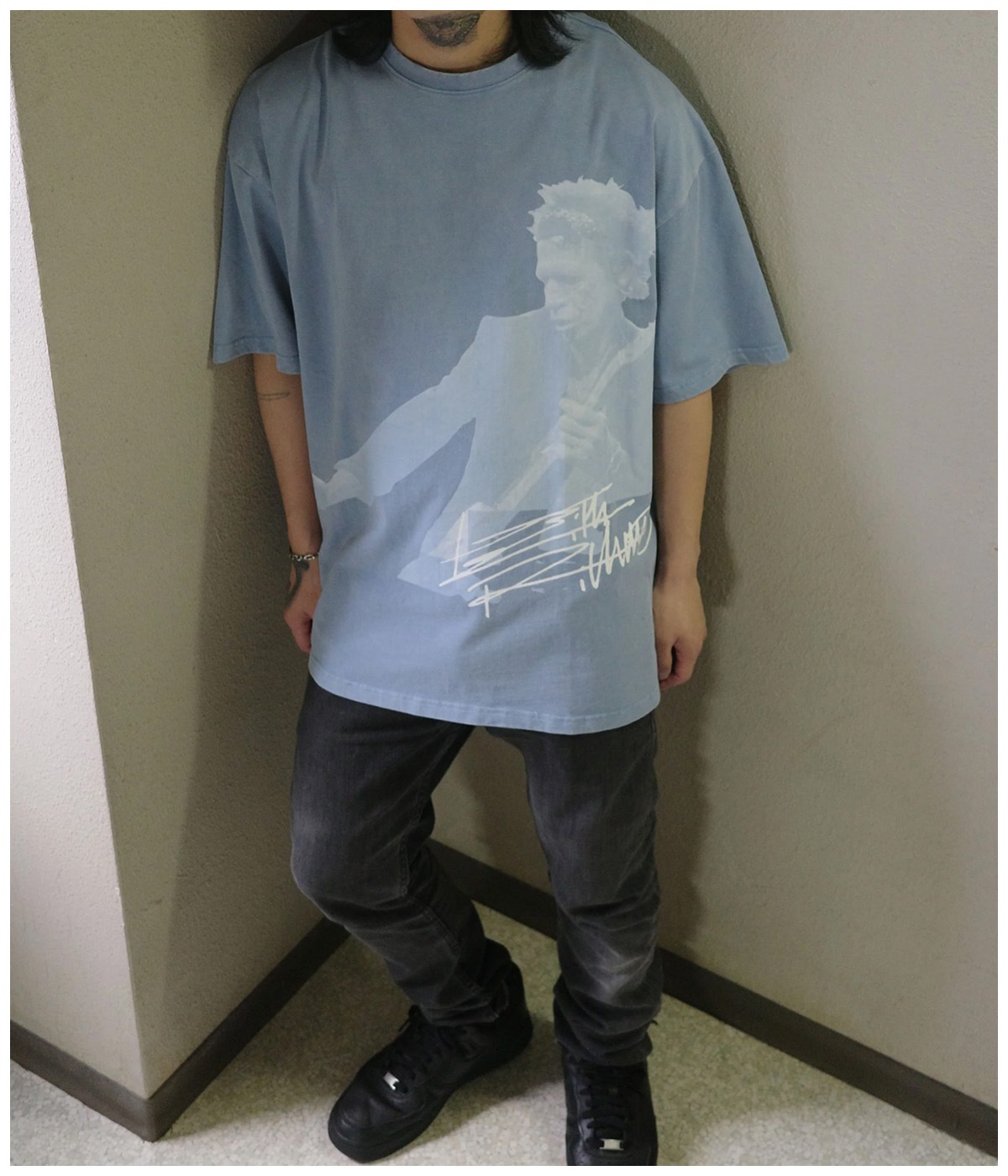 Keith Richards pigment tee【SAX】