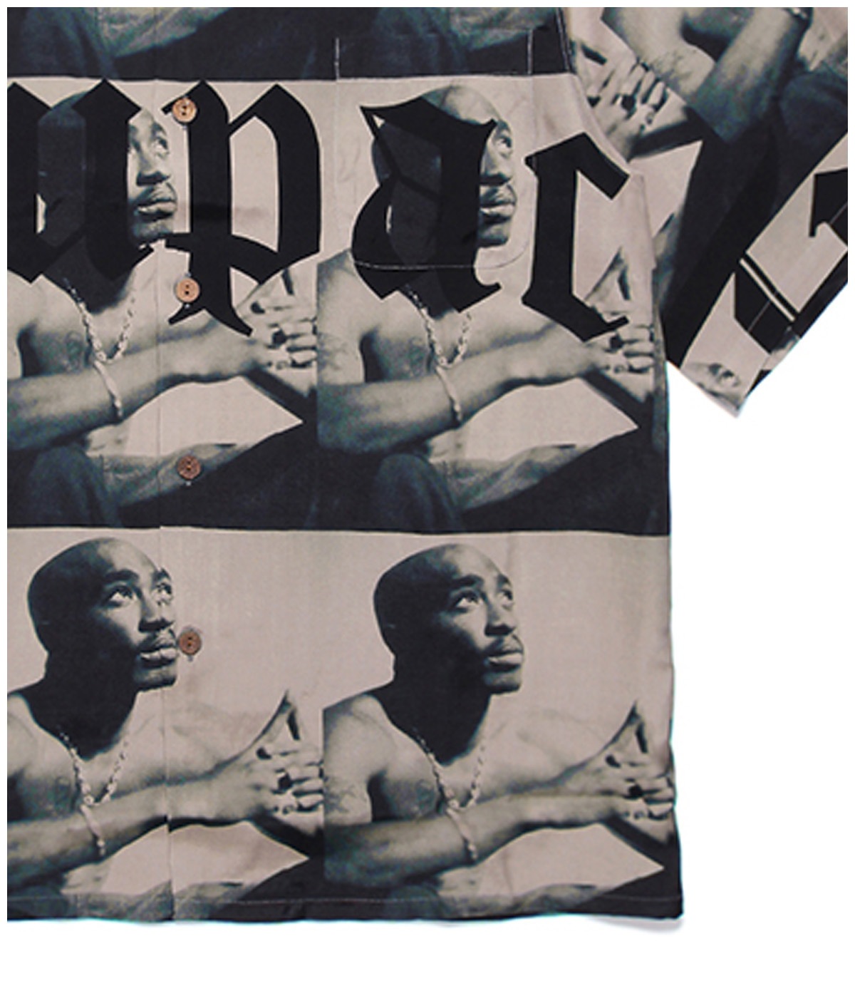 ワコマリア 23SS 美品 2パック HAWAIIAN SHIRT 2Pac WACKO MARIA TUPAC S HAWAIIAN SHIRTS Short Sleeve 2PAC Beige
