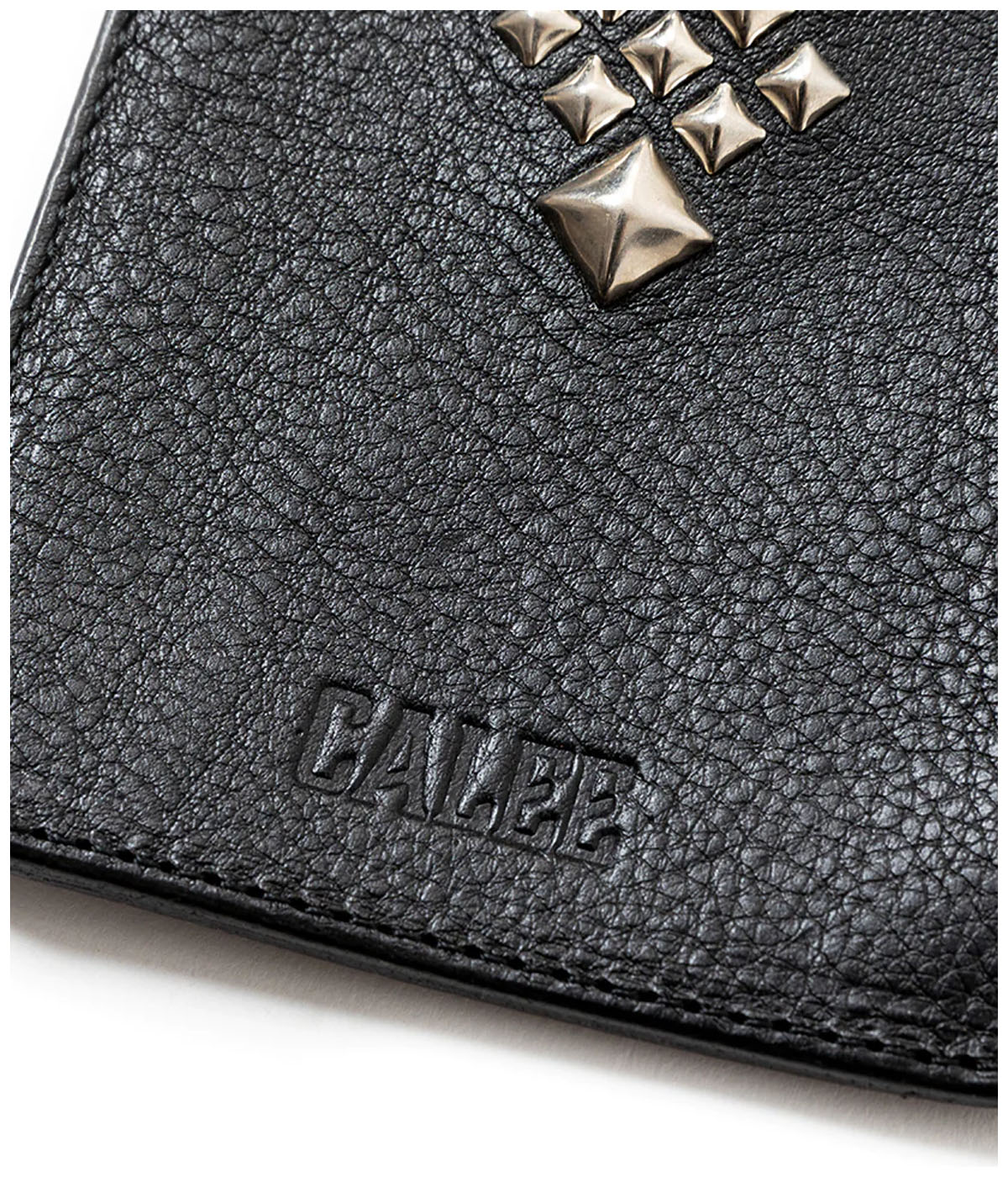 STUDS LEATHER MULTI POUCH -REGULAR-【BLACK】｜CALEE｜MELTING POT