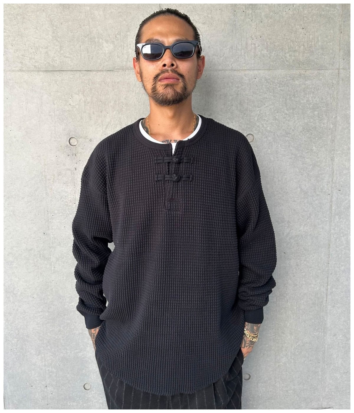 ORIENTAL HENRY NECK【BLACK】｜EXODUS｜MELTING POT（正規取扱店・通販）