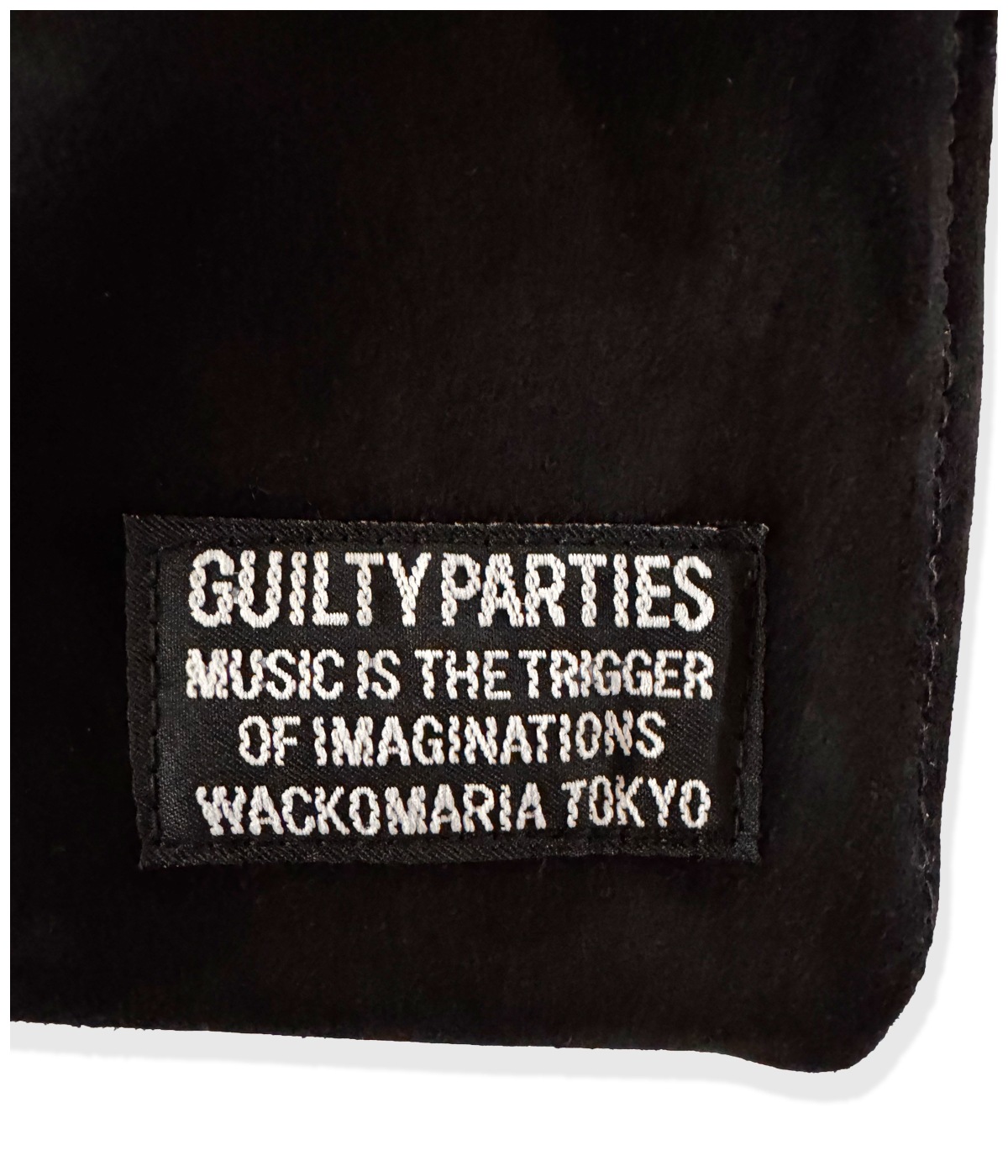 バッグ WACKOMARIA SUEDE LEATHER DRAWSTRING BAG SUEDE LEATHER DRAWSTRING BAG【BLACK】｜WACKO MARIA｜MELTING