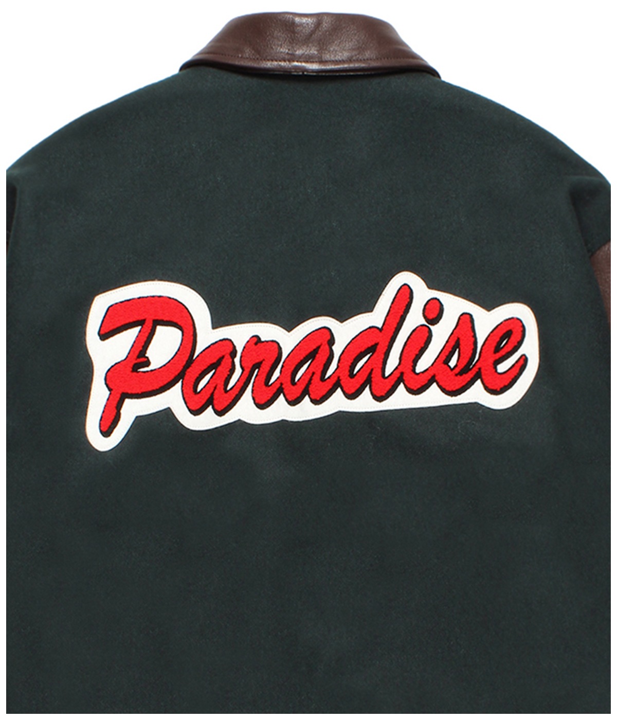 LEATHER VARSITY JACKET (TYPE-2)【GREEN】｜WACKO MARIA｜MELTING POT
