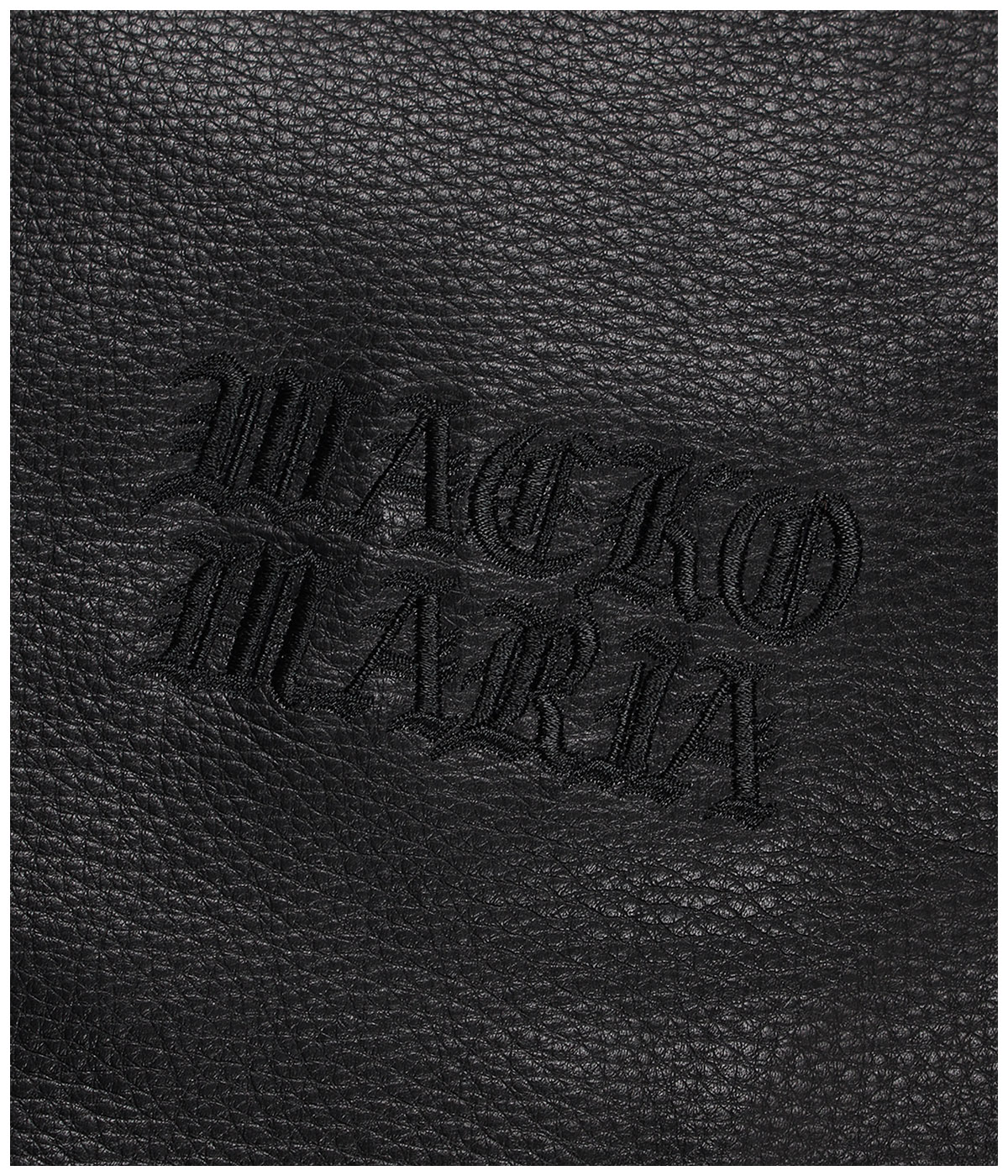 LEATHER VARSITY JACKET (TYPE-2)【BLACK】