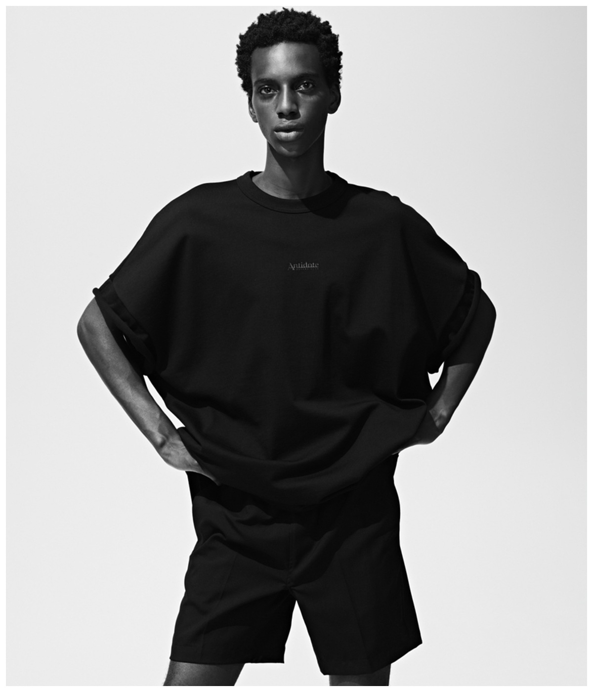 ASIC Heavy Weight Oversized Cutoff Tee【PURE BLACK】
