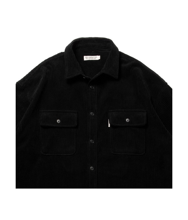 Wide Corduroy CPO Jacket【BLACK】｜COOTIE PRODUCTIONS®︎｜MELTING