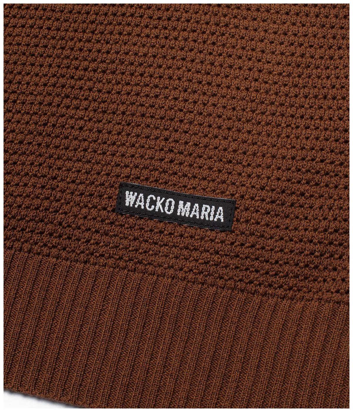 KNIT OPEN COLLAR SHIRT (TYPE-2)【BROWN】｜WACKO MARIA｜MELTING POT